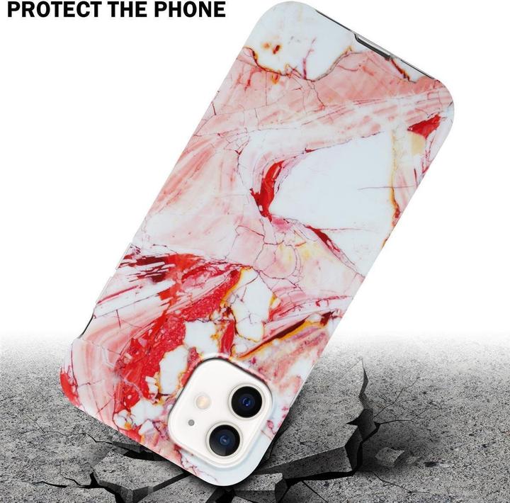 Produktbild Cadorabo IMD TPU Bunter Marmor Cover (Apple iPhone 12, Realme 12 Pro+)