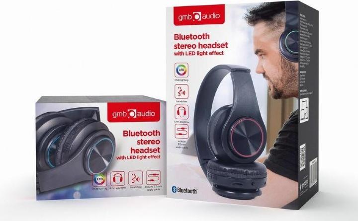 Produktbild Gembird BHP-LED-01 (keine Geräuschunterdrückung, 4 h, Kabellos, Kabelgebunden)