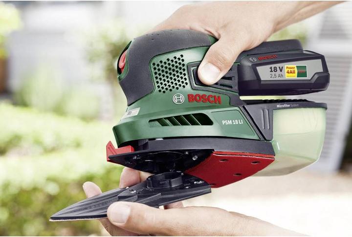 Image du produit Bosch Home & Garden PSM 18 LI, 1 batterie (Ponceuse multi)