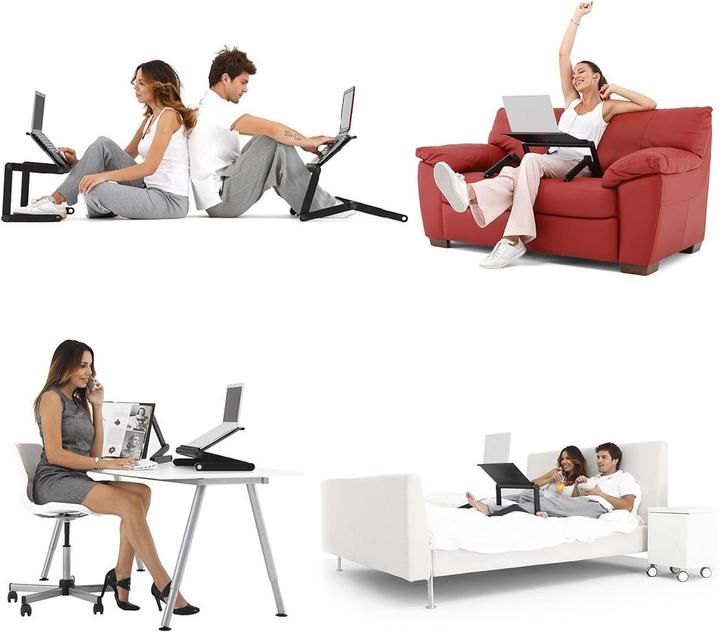 Actual product image LifeBasis Laptop Folding Stand (Black)