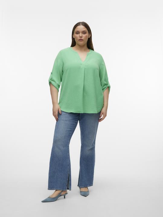 Actual product image Vero Moda Regular fit V-neckline Curve turned-up cuffs Top Top (46)