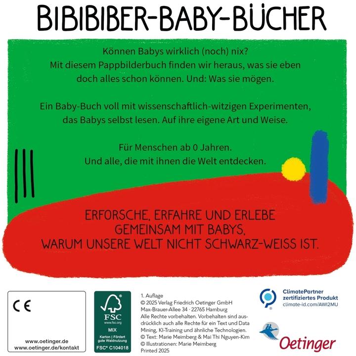 Produktbild BiBiBiber hat da mal 'ne Frage. Warum können Babys nix? Farbe & Kontrast (Deutsch)