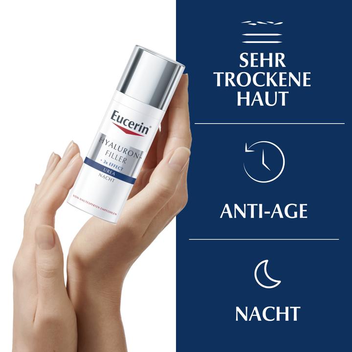 Actual product image Eucerin HYALURON-FILLER + 3x EFFECT 5% urea night care (50 ml, Night cream)