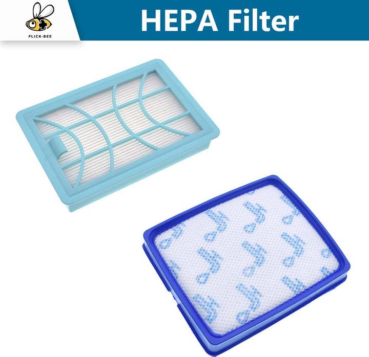 Image du produit Flickbee Kit de filtres pour aspirateur Philips remplace FC8003/01 (CP0617 & CP0618)