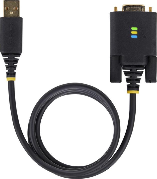 Actual product image StarTech COM 10ft/3m USB to Null Modem Serial Adapter Cable COM Retention FTDI USB-A to RS232 Change (3 m)