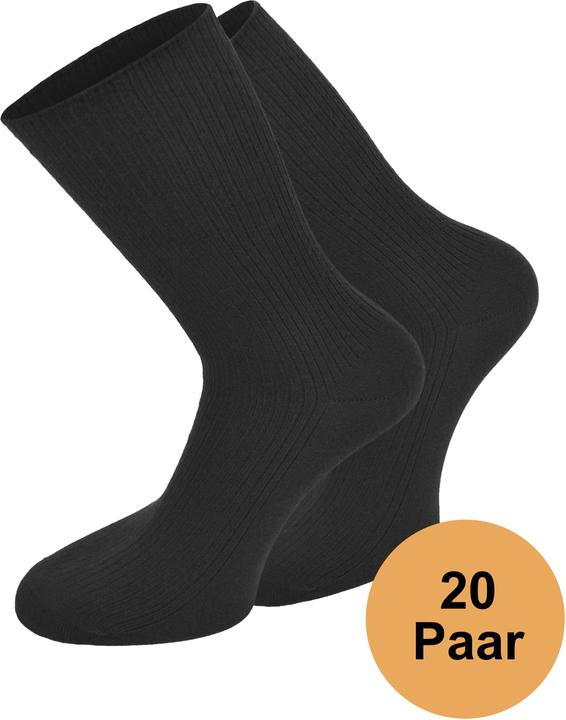 Immagine prodotto Normani 20 Paar Socken Unisex Business Socks Baumwollsocken Berufssocken - 9685 (35 - 38)