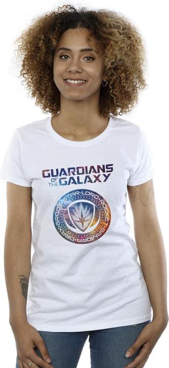 Actual product image Womens/Ladies Guardians Of The Galaxy Stars Fill Logo Cotton T-Shirt (M)