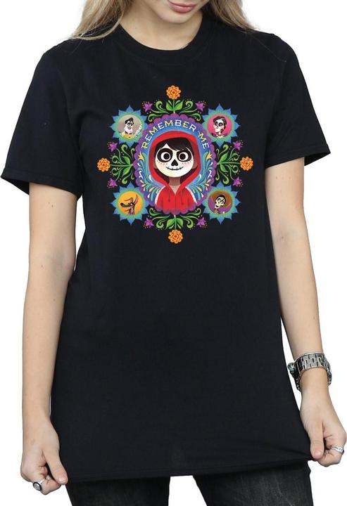 Actual product image Disney Womens/Ladies Coco Remember Me Cotton Boyfriend T-Shirt (3XL)