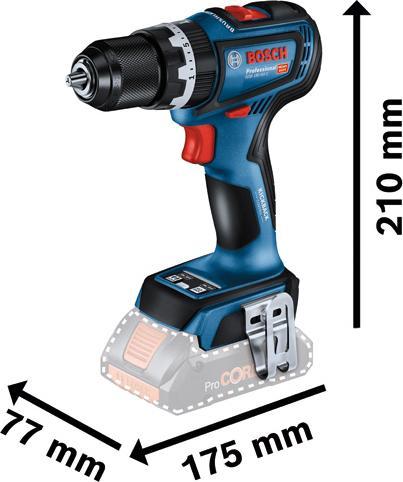 Immagine prodotto Bosch Professional Trapano a percussione a batteria GSB 18V-90 C (2x4.0Ah, GAL 18V-40, L) (Batteria ricaricabile)