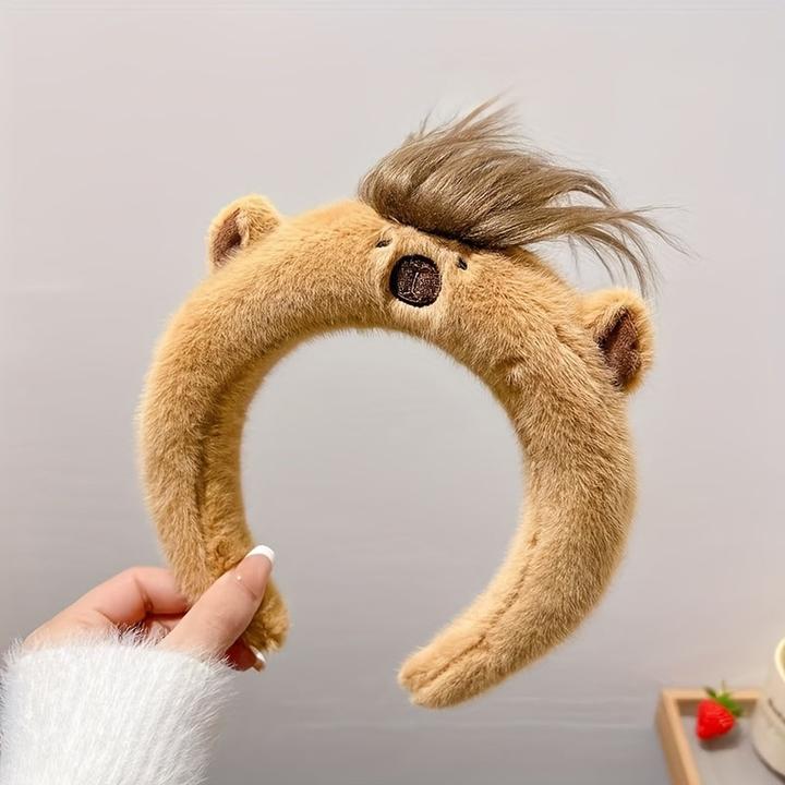 Produktbild Activity Board Plüsch-Haarband Capybara High Crown Stirnband Niedliche Cartoon Kopfbedeckung Herbst und Winter