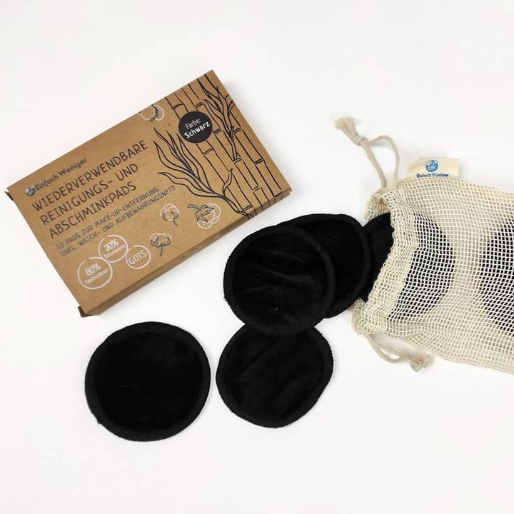 Immagine prodotto Einfach Weniger Tamponi di bambù riutilizzabili per la rimozione del trucco, bianco