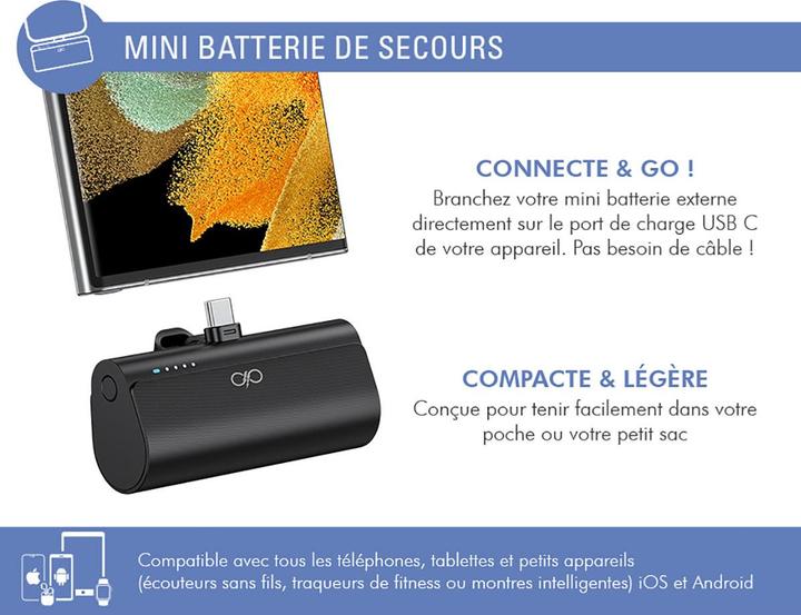 Produktbild Force Power 5000mAh Powerbank Connect and Go (5000 mAh, 20 W)