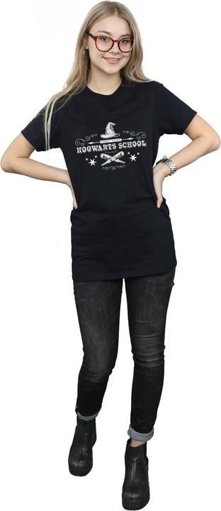 Actual product image Womens/Ladies Hogwarts First Year Cotton Boyfriend T-Shirt (M)