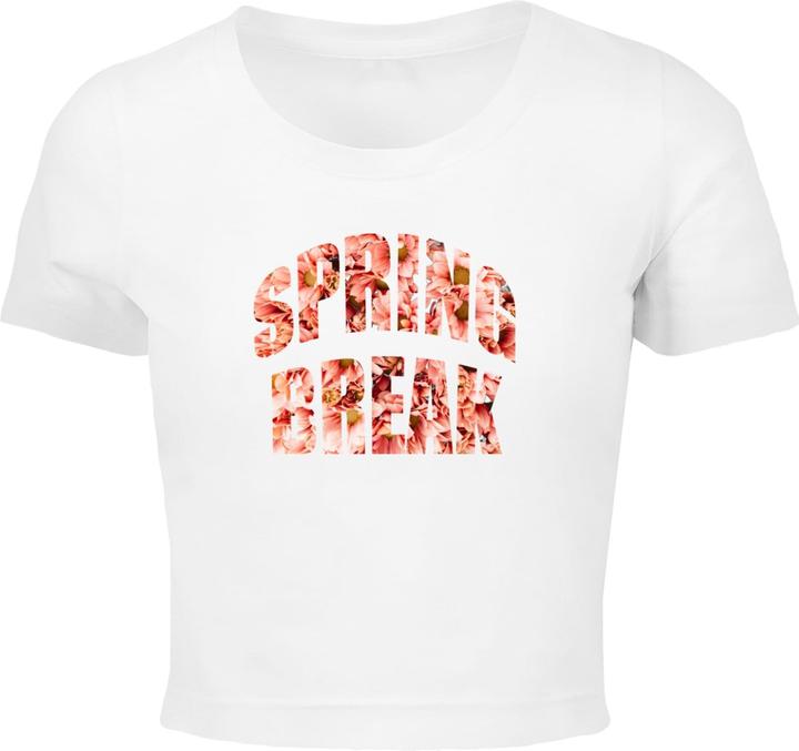 Actual product image Merchcode Ladies Spring Break 1 Cropped Tee - 191017 (L)