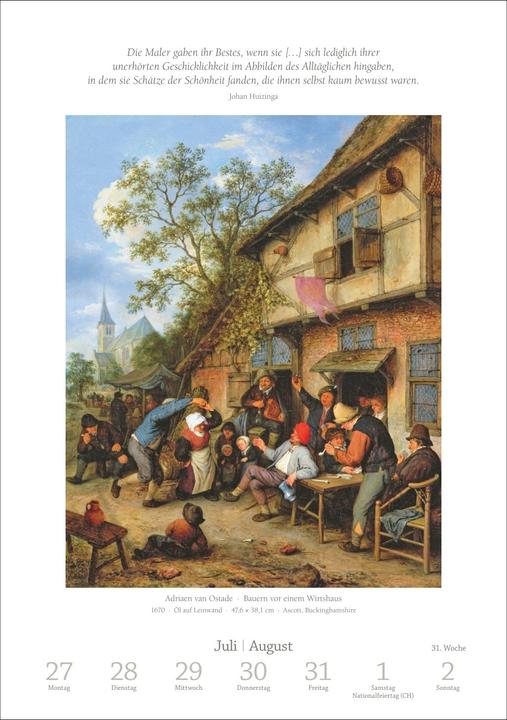 Immagine prodotto Harenberg Kunst Wochen-Kulturkalender 2026 - 53 Meisterwerke der Malerei (Copertina rigida, Tedesco)