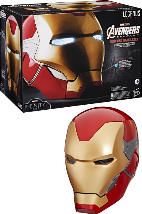 Actual product image Hasbro Avengers: Endgame Marvel Legends Electronic Helmet Iron Man Brand LXXXV