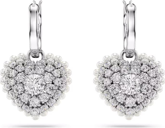 Image du produit Swarovski Hyperbola Drop Boucles d'oreilles Coeur Blanc (Métal Swarovski)