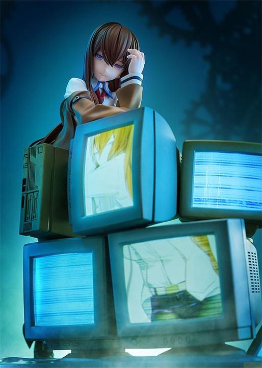 Actual product image Kadokawa SteinsGate 0 PVC Statue 1/7 Kurisu Makise With LED Light-Up Feature 21 cm