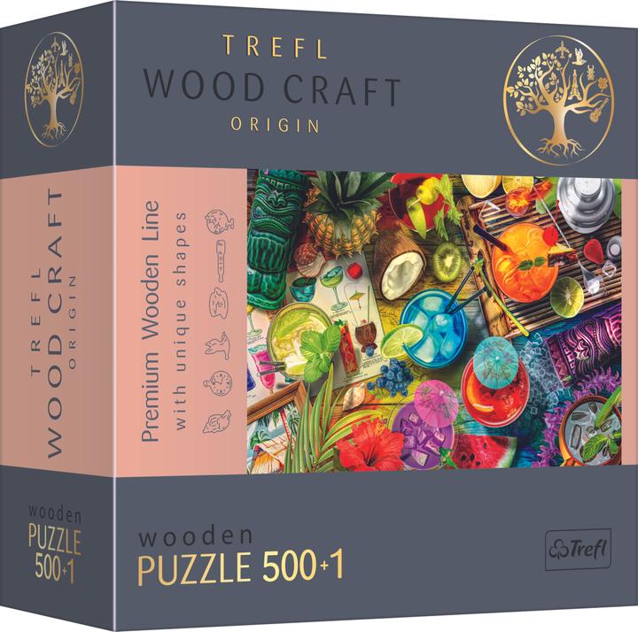 Immagine prodotto Trefl Puzzle di legno Colourful Cocktails 500+1T (501 pezzi)