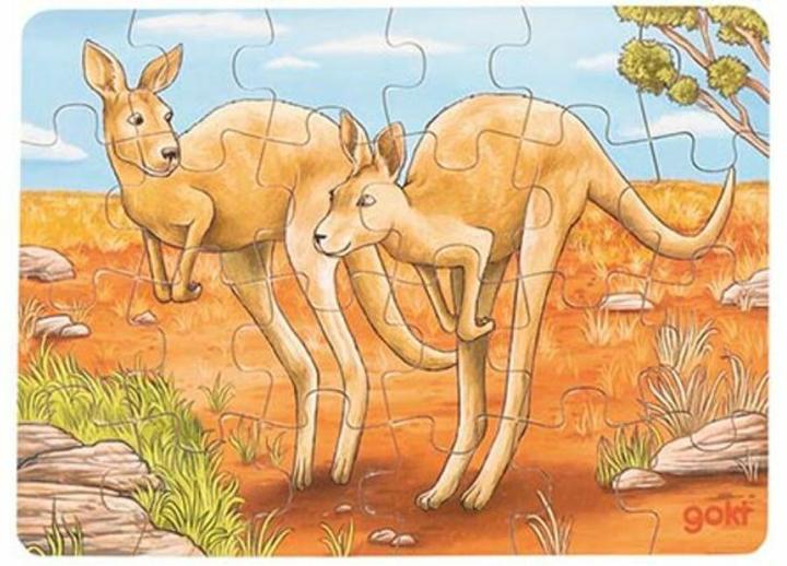 Produktbild Goki Hölzernes Mini-Puzzle - Down Under (24 Teile)