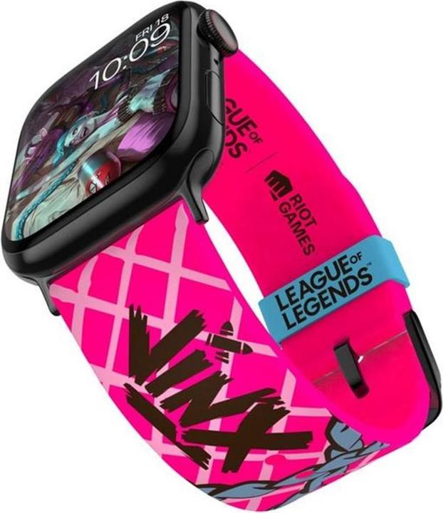 Moby Fox League of Legends bracelet pour smartwatch Jinx (22 mm, Stainless steel, Silicone, 3, 4, Apple Watch Series 1)