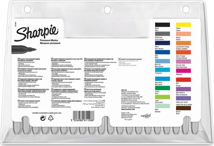 Produktbild Sharpie Permanent Marker Set ”Electro Pop” (Multicolor, 1 mm, 20 x)