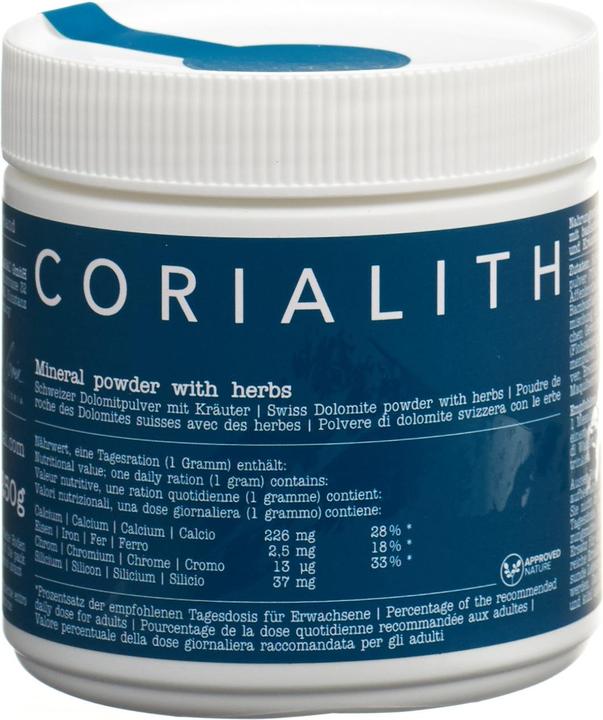 Corialith Schweizer Dolomitpulver mit Kräuter (1 Stück, Pulver, 250 g)
