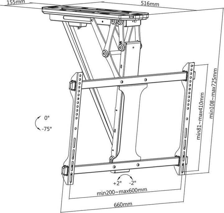 Immagine prodotto Xantron DEHA-600E (Soffitto, 70", 35 kg)