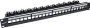 Actual product image InLine Patch panel 24-way, Keystone blank patch panel, 19", 1U, black RAL9005