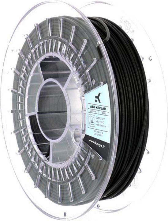 Actual product image Kimya Filament (ABS, 1.75 mm, 500 g, Black)