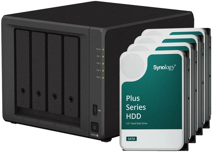 Synology DS923+ (4 x 8 TB, Synology HAT 33xx)