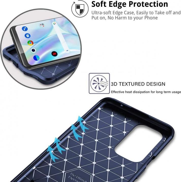 Actual product image Screenguard OnePlus 9 Pro Cover Carbon Design TPU Case (OnePlus 9 Pro)