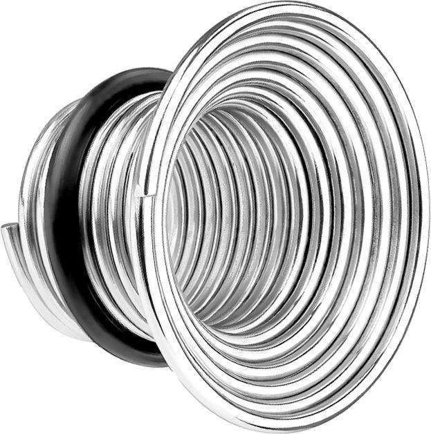 Produktbild Star Piercing Flared Tunnel silber Stahldraht Trichter (ohne Messing, Chirurgenstahl 316L)
