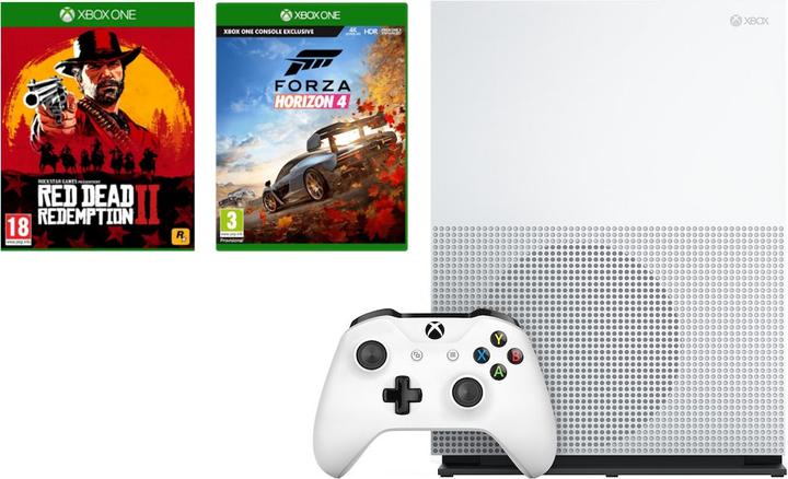 Microsoft Xbox One S, FH4 + RDR2