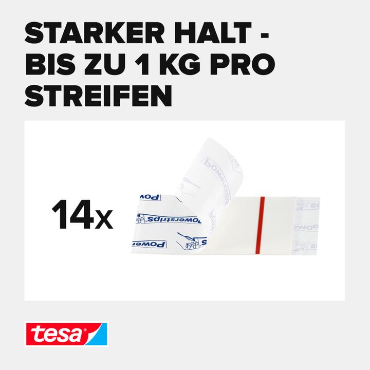 Voedingswaarden en ingrediënten tesa Powerstrips klein