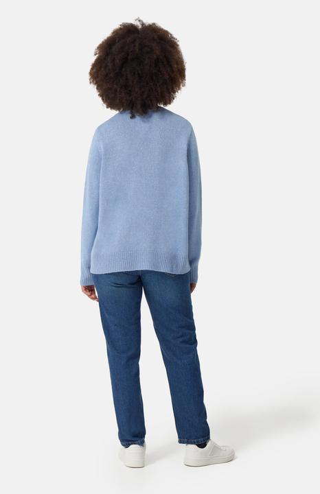 Actual product image Cash-Mere Seide Kaschmir Oversize Style V-Ausschnitt Pullover (S)