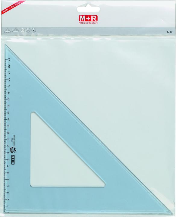 M+r Angle 45Grad 20cm transparent à la fumée Échelle 13cm (220 mm)