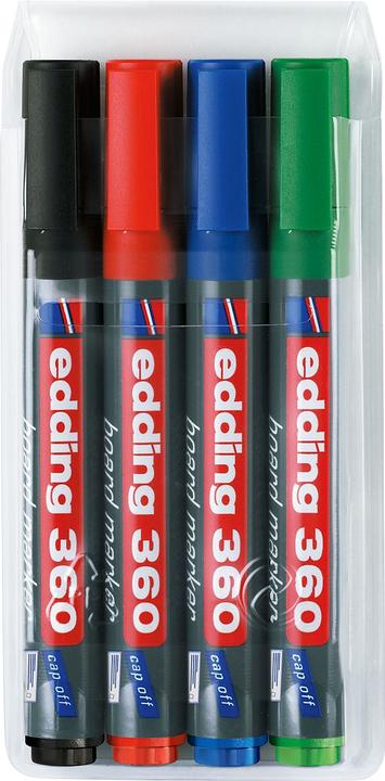 Edding Whiteboard markers 360 (Multicoloured, 3 mm, 4 x)