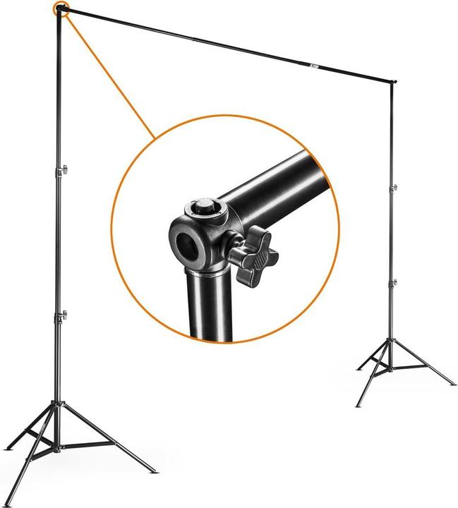 Produktbild Walimex Teleskop Hintergrundsystem 1.2 - 3m (120 cm, 256 cm)