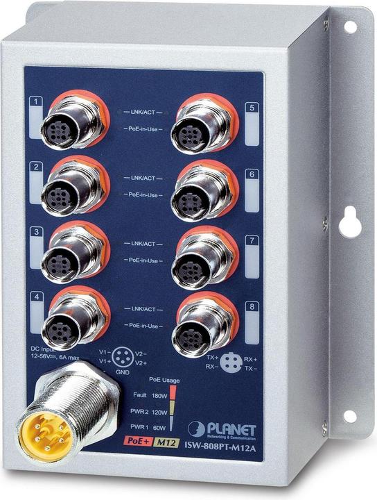Produktbild Planet IP50 Ind 8-P 10/100TX M12