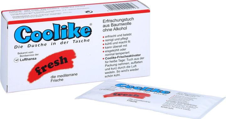 Produktbild Coolike Fresh Erfrischungstücher ohne Alkohol (Reinigungslotion, 357.84 ml)