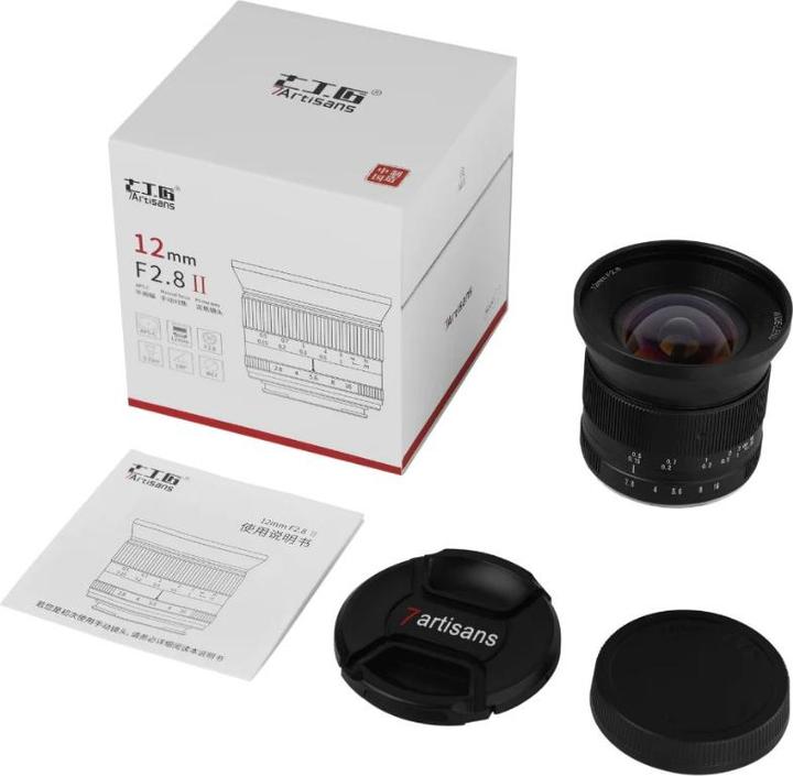 Immagine prodotto 7artisans Lunghezza focale fissa 12mm F/2.8 MKII - Canon RF (Canon RF, APS-C / DX)
