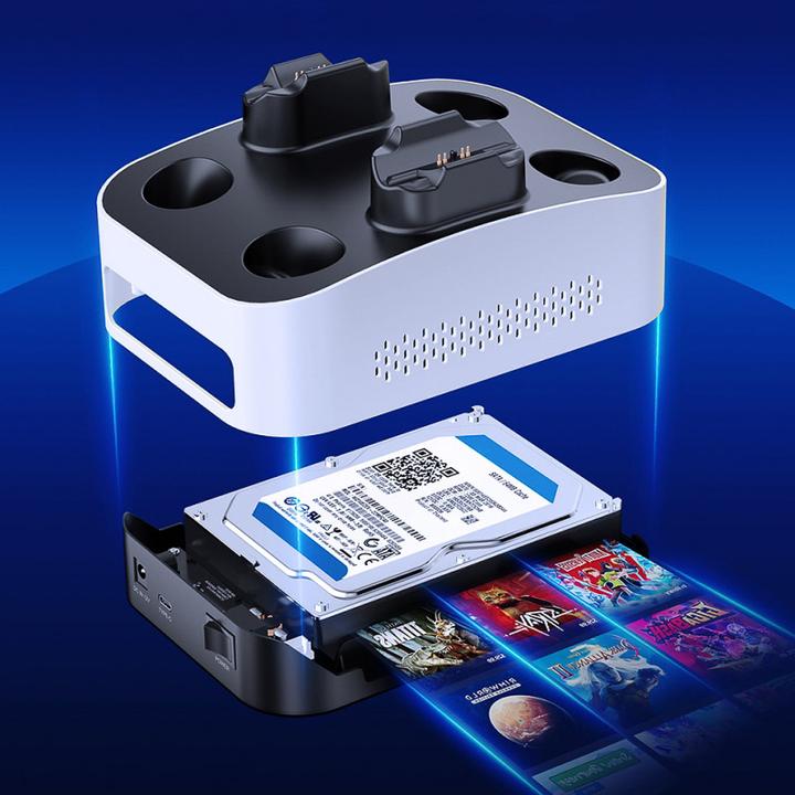 Actual product image Graugear G-3506-CG-4TB hard drive enclosure + charging station (3.5")