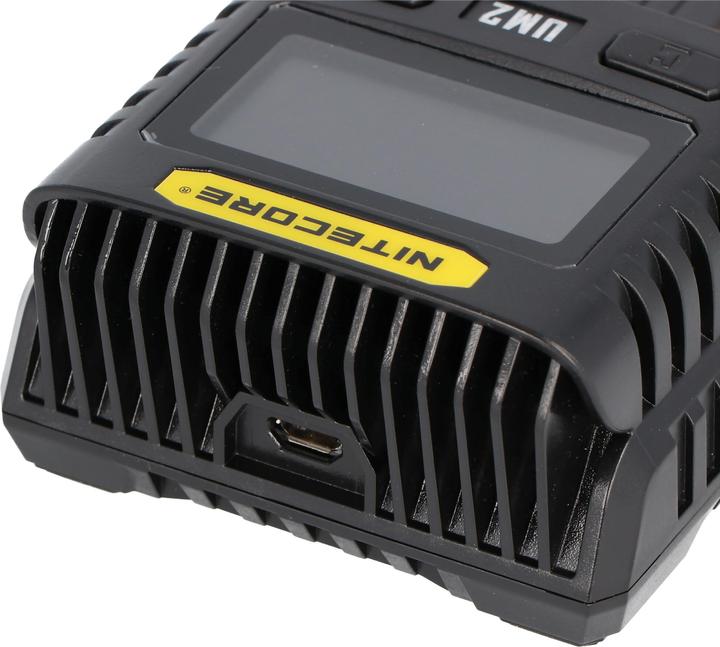 Image du produit Nitecore Chargeur USB UM2 (1 pcs, 14500, 16340, 18650, 26650, Chargeurs sans batterie)