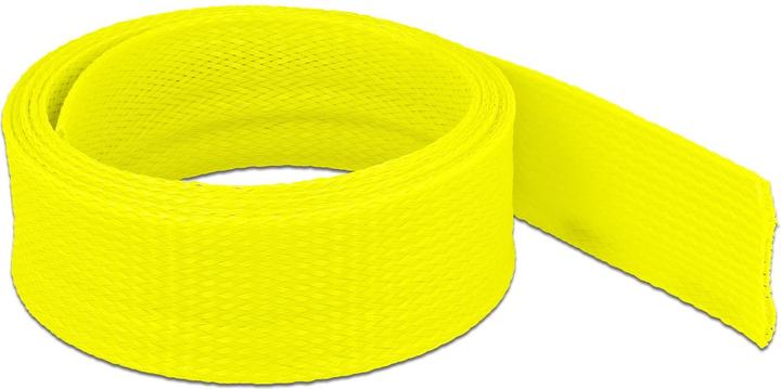 Produktbild Delock Geflechtschlauch dehnbar 2 m x 50 mm gelb (Kabelschlauch, 200 cm)