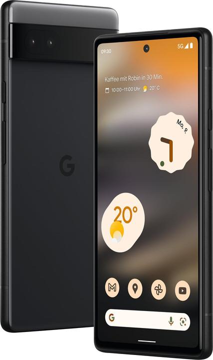 Produktbild Google Pixel 6a (128 GB, Charcoal, 6.10", SIM + eSIM, 12.20 Mpx, 5G)
