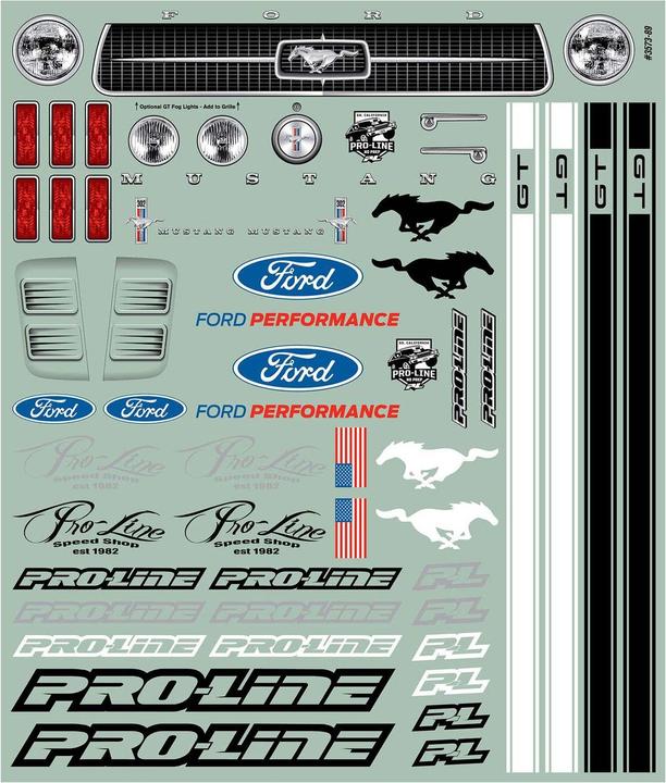 Immagine prodotto Proline Carrozzeria Ford Mustang 1967 Drag non verniciata, 1:10