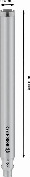 Produktbild Bosch Professional Zubehör PRO Core Cutter wet, 32 x 300 mm, G 1/2 Zoll (32Millimeter)