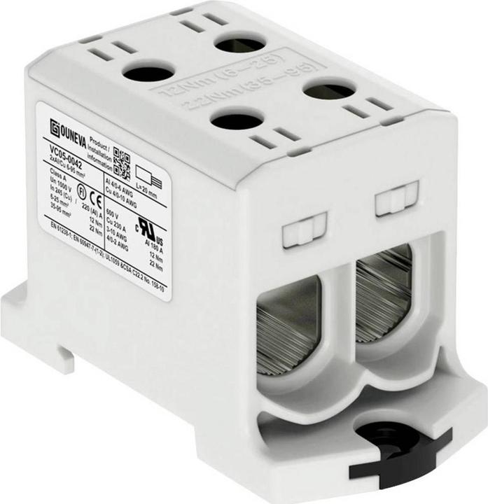 Produktbild Ouneva Group VC05-0042 Verteilerblock Grau 1 St. (Verteiler)