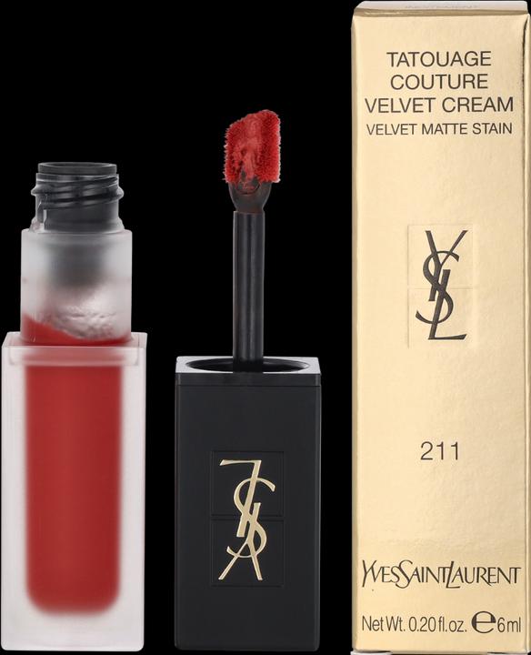Actual product image Yves Saint Laurent Tatouage Couture Velvet Cream Chili Incitement 211 (No. 211 - Chilli Incitement)